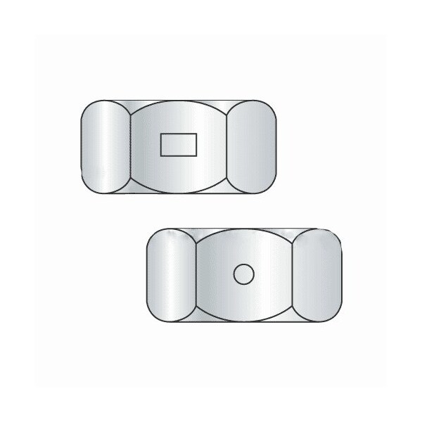 Newport Fasteners Center-Lock Distorted Thread Reversible Lock Nut, 5/16"-24, Steel, Zinc Plated, 3000 PK 600165-BR-3000 - main